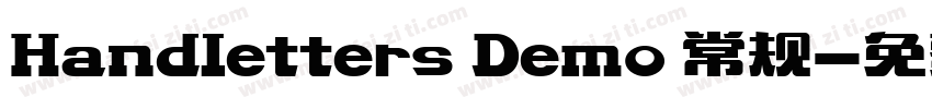 Handletters Demo 常规字体转换